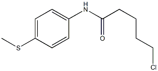 5-chloro-N-[4-(methylsulfanyl)phenyl]pentanamide Structure