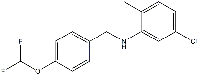 5-chloro-N-{[4-(difluoromethoxy)phenyl]methyl}-2-methylaniline Structure