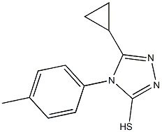 5-cyclopropyl-4-(4-methylphenyl)-4H-1,2,4-triazole-3-thiol 구조식 이미지