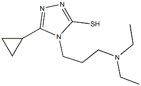 5-cyclopropyl-4-[3-(diethylamino)propyl]-4H-1,2,4-triazole-3-thiol Structure