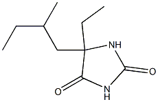 5-ethyl-5-(2-methylbutyl)imidazolidine-2,4-dione Structure