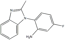 5-fluoro-2-(2-methyl-1H-1,3-benzodiazol-1-yl)aniline 구조식 이미지