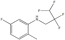 5-fluoro-2-methyl-N-(2,2,3,3-tetrafluoropropyl)aniline Structure