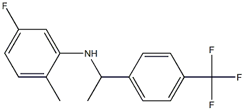 5-fluoro-2-methyl-N-{1-[4-(trifluoromethyl)phenyl]ethyl}aniline 구조식 이미지