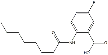 5-fluoro-2-octanamidobenzoic acid 구조식 이미지