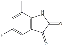 5-fluoro-7-methyl-1H-indole-2,3-dione 구조식 이미지