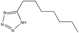 5-heptyl-1H-1,2,3,4-tetrazole 구조식 이미지