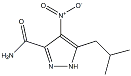 5-isobutyl-4-nitro-1H-pyrazole-3-carboxamide Structure