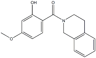 5-methoxy-2-(1,2,3,4-tetrahydroisoquinolin-2-ylcarbonyl)phenol 구조식 이미지