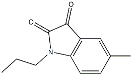 5-methyl-1-propyl-2,3-dihydro-1H-indole-2,3-dione 구조식 이미지