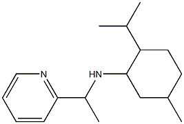 5-methyl-2-(propan-2-yl)-N-[1-(pyridin-2-yl)ethyl]cyclohexan-1-amine 구조식 이미지