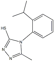 5-methyl-4-[2-(propan-2-yl)phenyl]-4H-1,2,4-triazole-3-thiol Structure