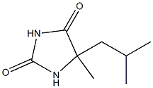 5-methyl-5-(2-methylpropyl)imidazolidine-2,4-dione 구조식 이미지