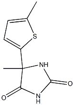 5-methyl-5-(5-methylthiophen-2-yl)imidazolidine-2,4-dione Structure