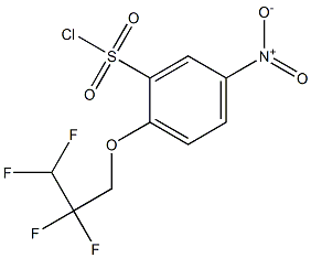 5-nitro-2-(2,2,3,3-tetrafluoropropoxy)benzene-1-sulfonyl chloride Structure