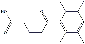 5-oxo-5-(2,3,5,6-tetramethylphenyl)pentanoic acid 구조식 이미지