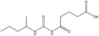 5-oxo-5-[(pentan-2-ylcarbamoyl)amino]pentanoic acid 구조식 이미지