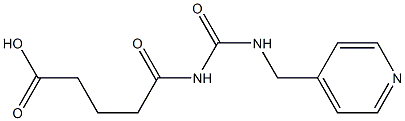 5-oxo-5-{[(pyridin-4-ylmethyl)carbamoyl]amino}pentanoic acid 구조식 이미지