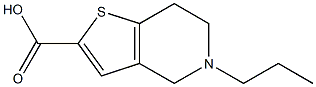 5-propyl-4H,5H,6H,7H-thieno[3,2-c]pyridine-2-carboxylic acid Structure