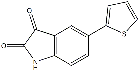 5-thien-2-yl-1H-indole-2,3-dione Structure