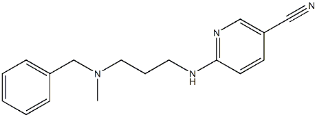 6-({3-[benzyl(methyl)amino]propyl}amino)nicotinonitrile Structure