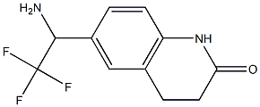 6-(1-amino-2,2,2-trifluoroethyl)-1,2,3,4-tetrahydroquinolin-2-one 구조식 이미지