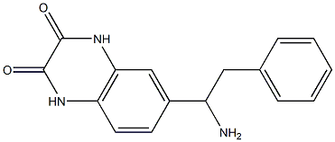 6-(1-amino-2-phenylethyl)-1,2,3,4-tetrahydroquinoxaline-2,3-dione 구조식 이미지