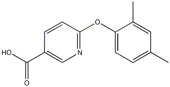 6-(2,4-dimethylphenoxy)nicotinic acid 구조식 이미지