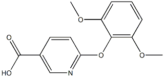 6-(2,6-dimethoxyphenoxy)nicotinic acid 구조식 이미지