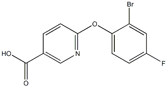 6-(2-bromo-4-fluorophenoxy)nicotinic acid Structure