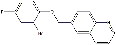 6-(2-bromo-4-fluorophenoxymethyl)quinoline Structure