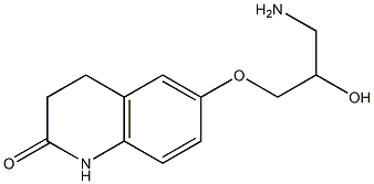 6-(3-amino-2-hydroxypropoxy)-3,4-dihydroquinolin-2(1H)-one 구조식 이미지