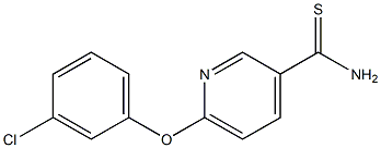 6-(3-chlorophenoxy)pyridine-3-carbothioamide Structure