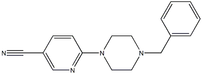 6-(4-benzylpiperazin-1-yl)nicotinonitrile Structure