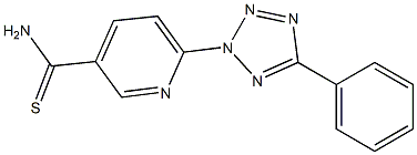 6-(5-phenyl-2H-1,2,3,4-tetrazol-2-yl)pyridine-3-carbothioamide 구조식 이미지