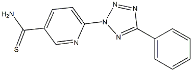 6-(5-phenyl-2H-1,2,3,4-tetrazol-2-yl)pyridine-3-carbothioamide Structure