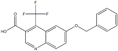 6-(benzyloxy)-4-(trifluoromethyl)quinoline-3-carboxylic acid Structure