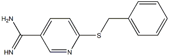 6-(benzylsulfanyl)pyridine-3-carboximidamide 구조식 이미지