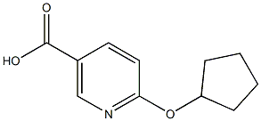 6-(cyclopentyloxy)nicotinic acid Structure
