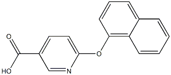 6-(naphthalen-1-yloxy)pyridine-3-carboxylic acid Structure