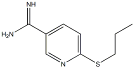 6-(propylsulfanyl)pyridine-3-carboximidamide Structure