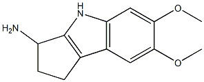 6,7-dimethoxy-1H,2H,3H,4H-cyclopenta[b]indol-3-amine Structure