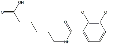 6-[(2,3-dimethoxybenzoyl)amino]hexanoic acid Structure