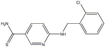 6-[(2-chlorobenzyl)amino]pyridine-3-carbothioamide 구조식 이미지