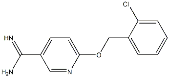 6-[(2-chlorobenzyl)oxy]pyridine-3-carboximidamide Structure