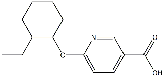 6-[(2-ethylcyclohexyl)oxy]pyridine-3-carboxylic acid Structure