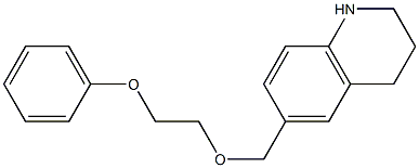 6-[(2-phenoxyethoxy)methyl]-1,2,3,4-tetrahydroquinoline Structure