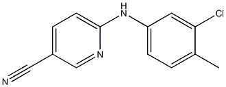 6-[(3-chloro-4-methylphenyl)amino]pyridine-3-carbonitrile Structure