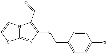 6-[(4-chlorobenzyl)oxy]imidazo[2,1-b][1,3]thiazole-5-carbaldehyde 구조식 이미지