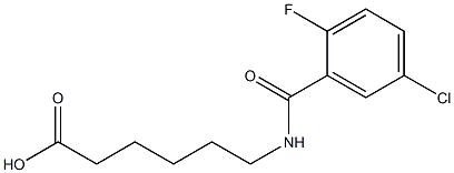 6-[(5-chloro-2-fluorophenyl)formamido]hexanoic acid 구조식 이미지